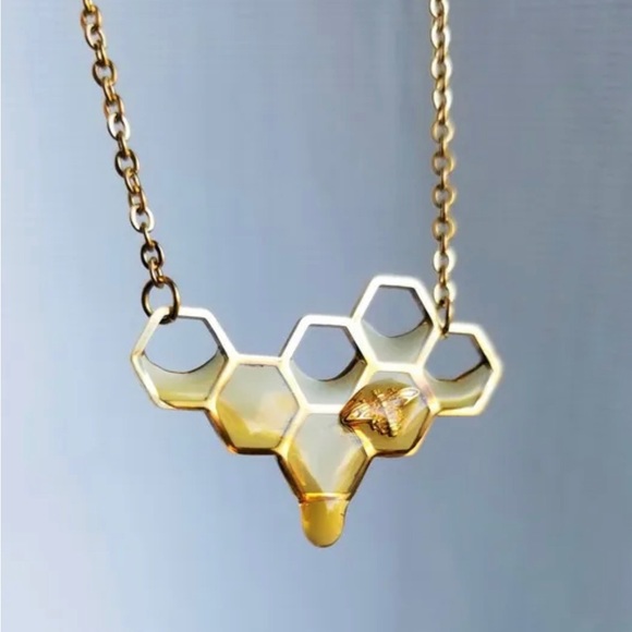 Honey Dipped Pendant Necklace - Picture 2 of 5